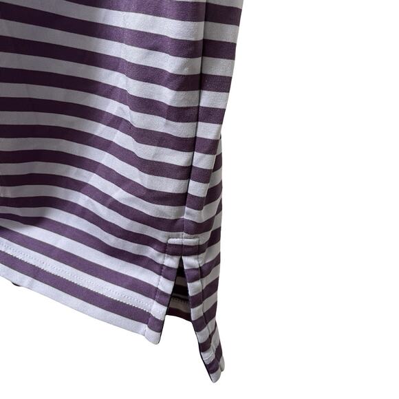 Greyson Mens Allegheny Striped Polo Shirt Size L Purple Golf Athleisure Casual - Picture 6 of 7